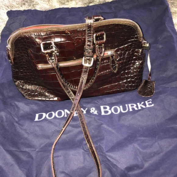 Vintage Dooney & Bourke Handbag & Bonus D&B Vintage Ostrich Leather Bag - Picture 3 of 17